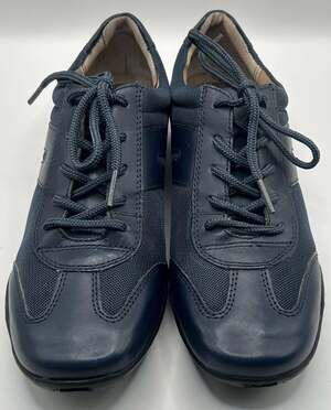 Array Navy Blue Lace-Up Walking Sneakers Size 8W